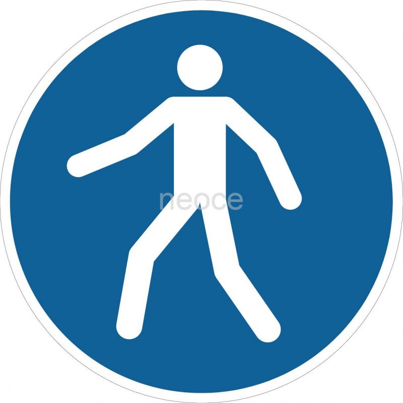 Pictogramme-obligation-pieton