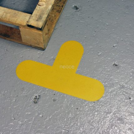 marquage-sol-palette-T-jaune